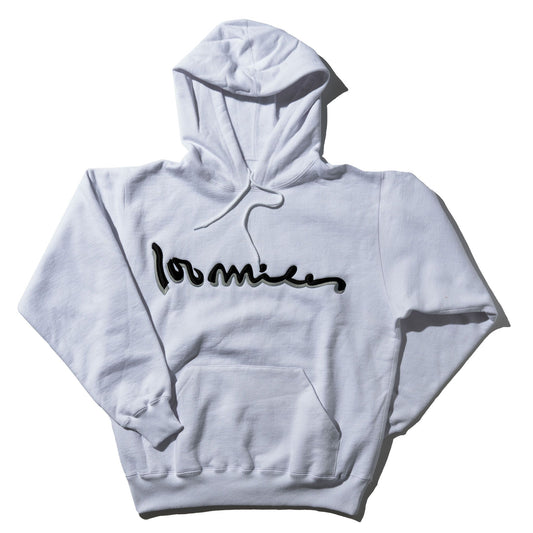 100 Miles White Signature Hoodie