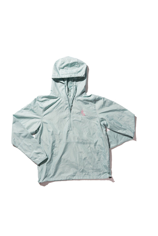 100 Miles lightblue pink original logo nylon windbreaker