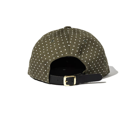 100 Miles Olive Polka Dot Strapback