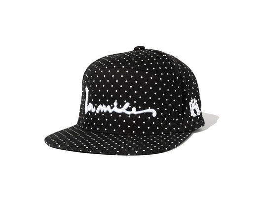 100 Miles Black Polka Dot Signature Strapback