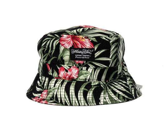 100 Miles Black Floral Bucket Hat