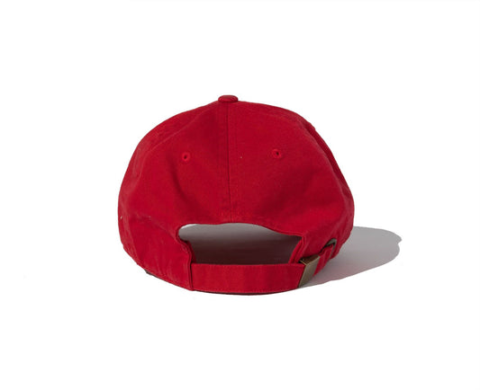 100 Miles Red Distressed Signature Dad Cap