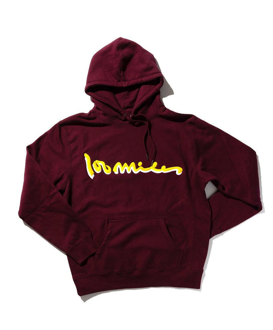 100 Miles Signature Burgundy Hoodie