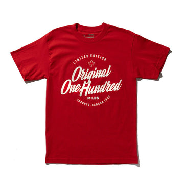 100 Miles Original 100 Red Tee