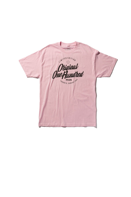 100 Miles pink original tee