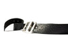 100 Miles Black Bison Leather Belt