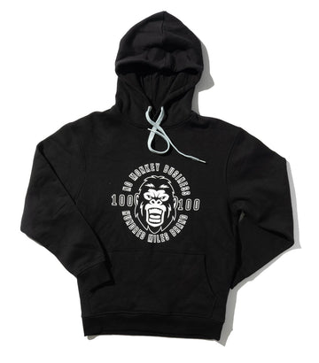 100 Miles Black No Monkey Business Hoodie