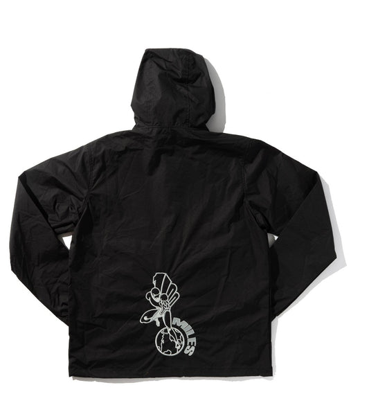 100 Miles Black Water Resistant Wind breaker Anorak Jacket