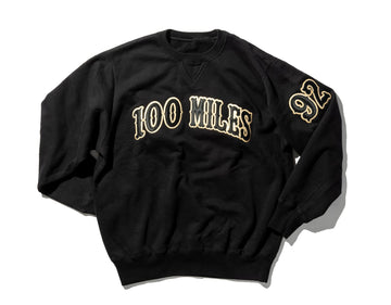 100 Miles Black & Gold Tiffany Crewneck