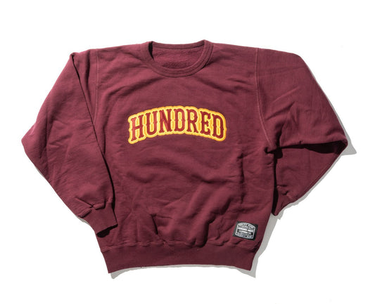 100 Miles Burgundy Hundred Polar Crewneck