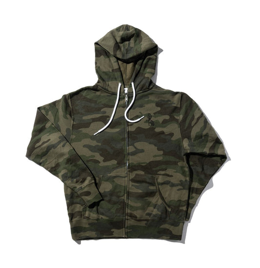 100 Miles Full Zip Forest Camo Hoodie