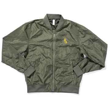 100 miles army green nylon jacket