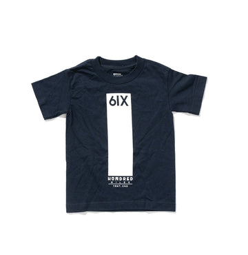 100 miles kids black with white 6ix tee