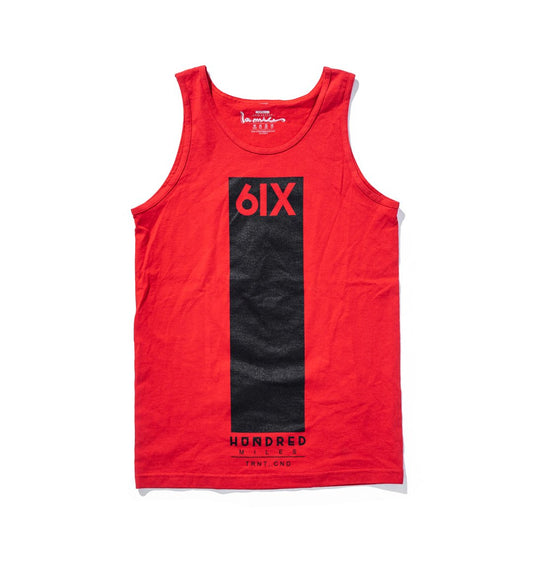 100 miles red with black 6ix tank