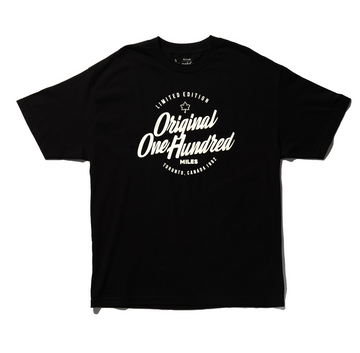 100 Miles Black Original Tee