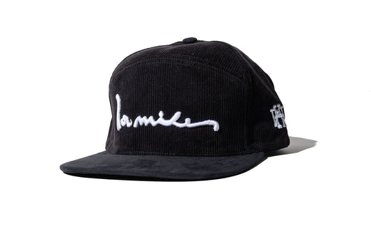 100 Miles Black Corduroy with Black Suede Brim Signature Snapback