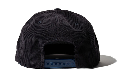 100 Miles Black Corduroy with Black Suede Brim Signature Snapback