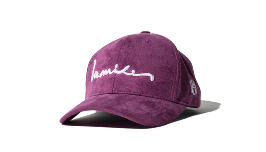 100 Miles Wine Suede White Signature Dad Cap