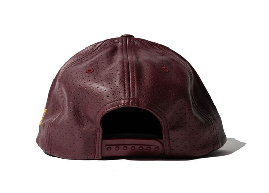 100 Miles Burgundy Perforated Hundred 92 Snapback