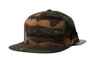 100 Miles Army Camo Black Signature Snapback