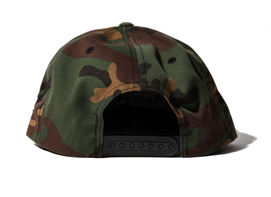 100 Miles Army Camo Black Signature Snapback