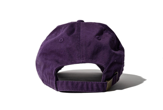 100 Miles Purple Distressed Signature Dad Cap