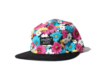 100 Miles Pink/Royal Floral 5panel Strapback