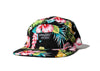 100 Miles Black Floral 5panel Strapback