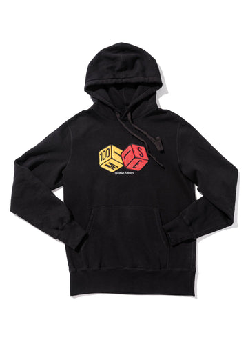 100 Miles Black Dice Banff Hoodie