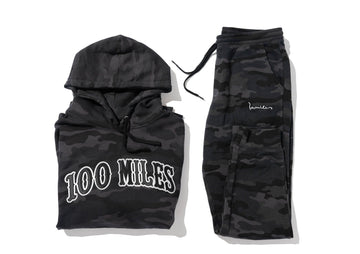 100 Miles Black Camo Tiffany Hoodie and Signature Camo Joggers Set