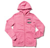 100 Miles Bright Pink Circle Women Balsam Zip Hoodie