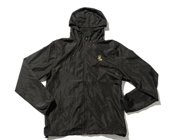 100 Miles Black Full zip Nylon Original Logo Windbreaker