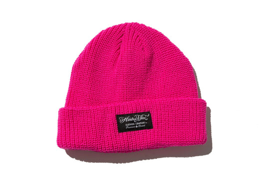 100 Miles Bright Pink Fisherman Beanie