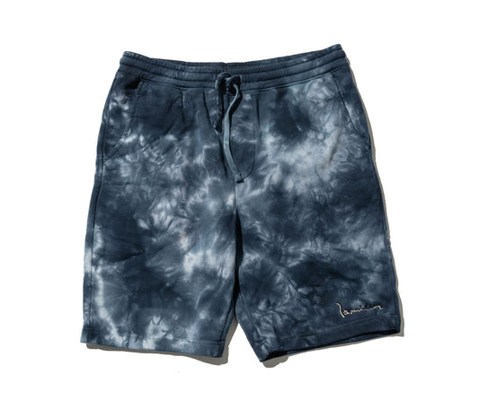 100 Miles Navy Tie Dye Signature Shorts