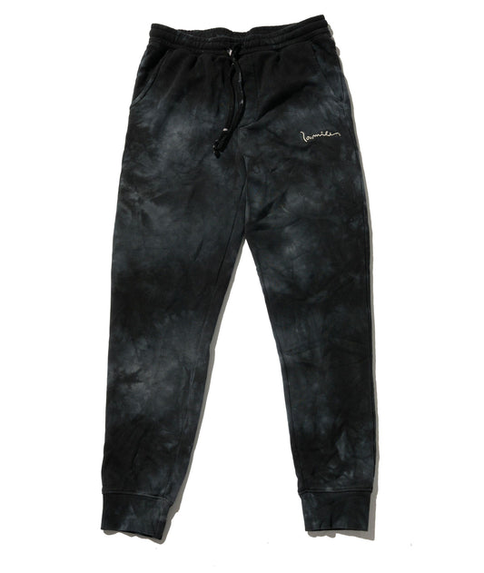 100 Miles Black Tie Dye Signature Joggers