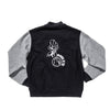 100 Miles Original Logo-Rideau Jacket-Black Body w Salt and Pepper Sleeves