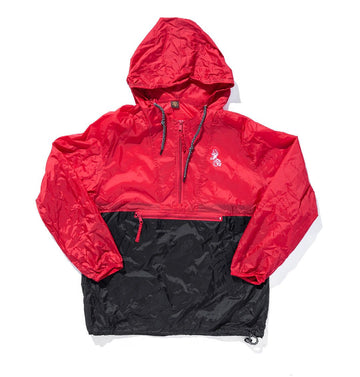 100 Miles Classic Red and Black Windbreaker