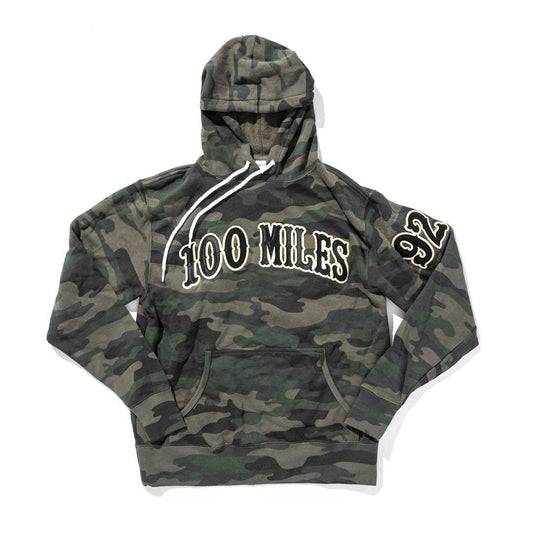 100 Miles 92 Army Green Hoodie