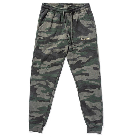 100 Miles Women's Army Green Camo Joggers