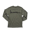 100 Miles Signature Army Green Racer Longsleeve