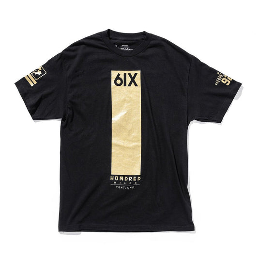 100 Miles Signature Black and Gold Print 6ix