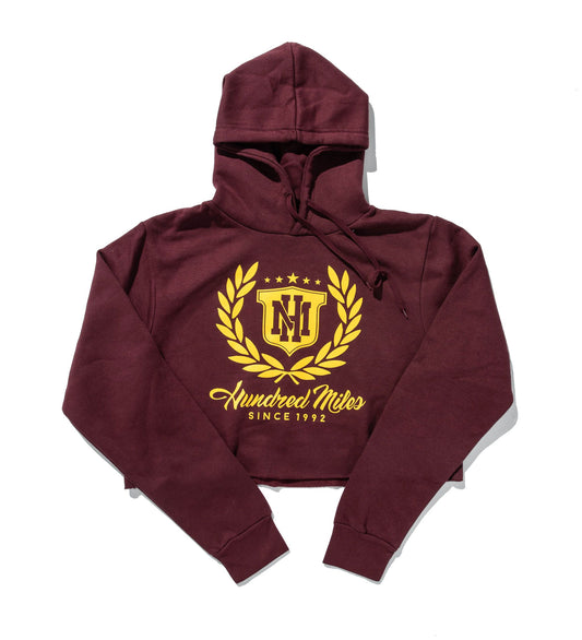 100 Miles Women's Classic HM Crop Hoodie