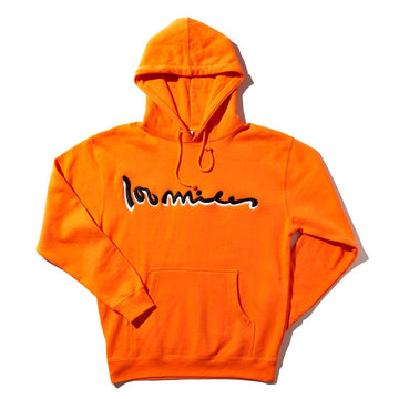 100 MILES SIGNATURE HOODIE SAFETY ORANGE